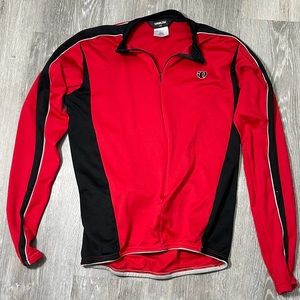 Pearl iZumi Men’s Large Red Long Sleeve Quarter Zip